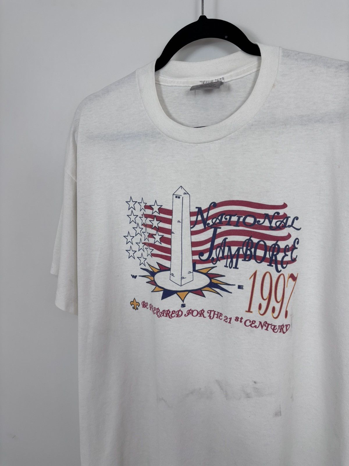 Other Vintage 1992 National Jamboree USA White Single Stitch Tee Size US XL / EU 56 / 4 - 5 Thumbnail