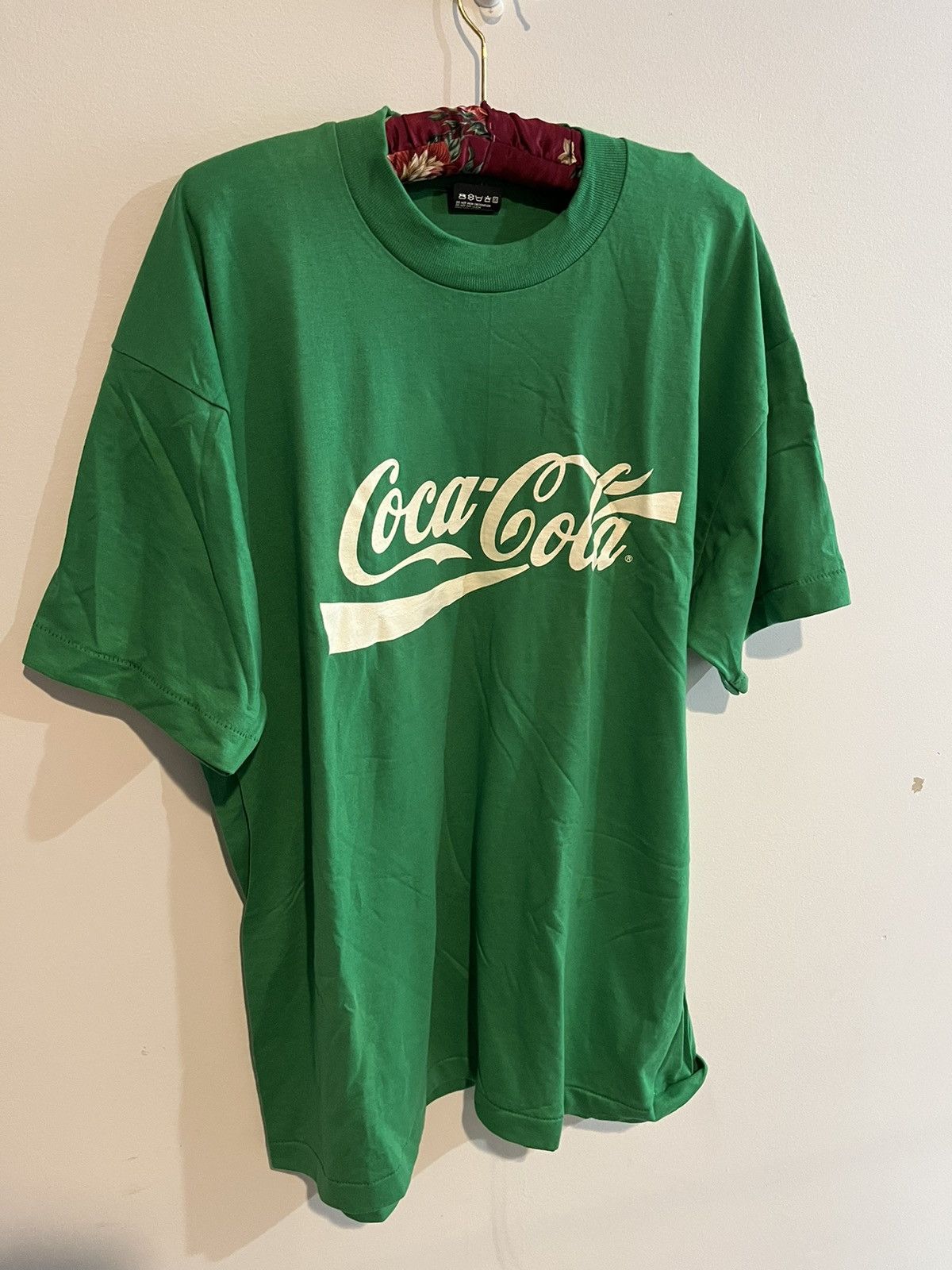 image of Extremely Vintage Coca Cola Tee in Green, Men's (Size XL)