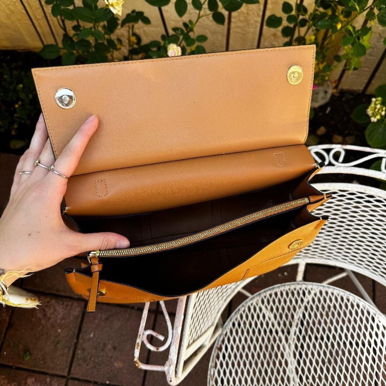 Tory Burch Tory Burch Tan Leather Top Handle Bag Size ONE SIZE - 6 Thumbnail
