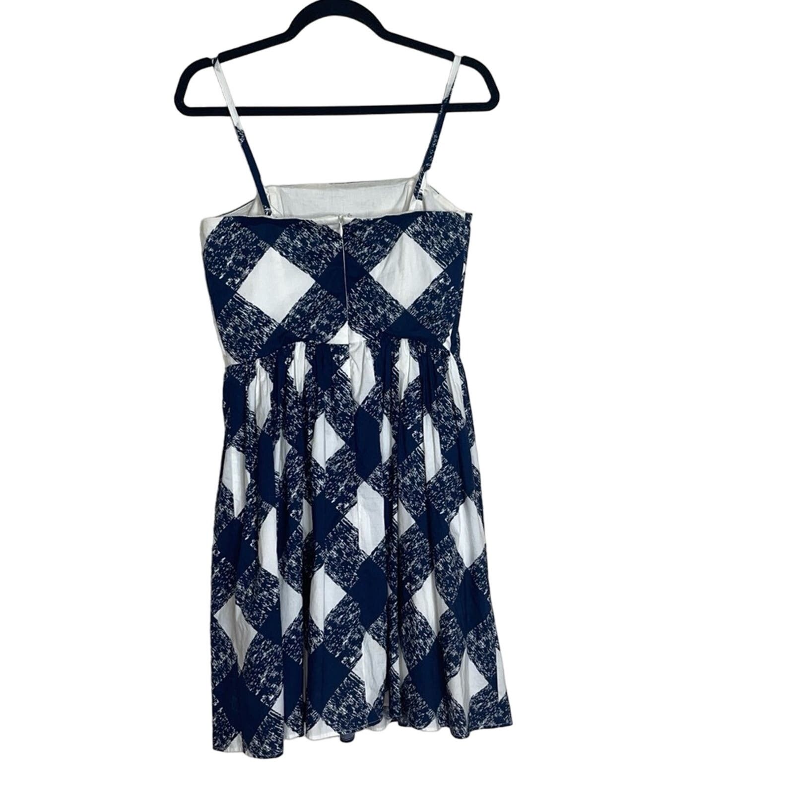 Boden Boden Sandra Mini Plaid Dress Navy White Size 10 Size M / US 6-8 / IT 42-44 - 4 Thumbnail