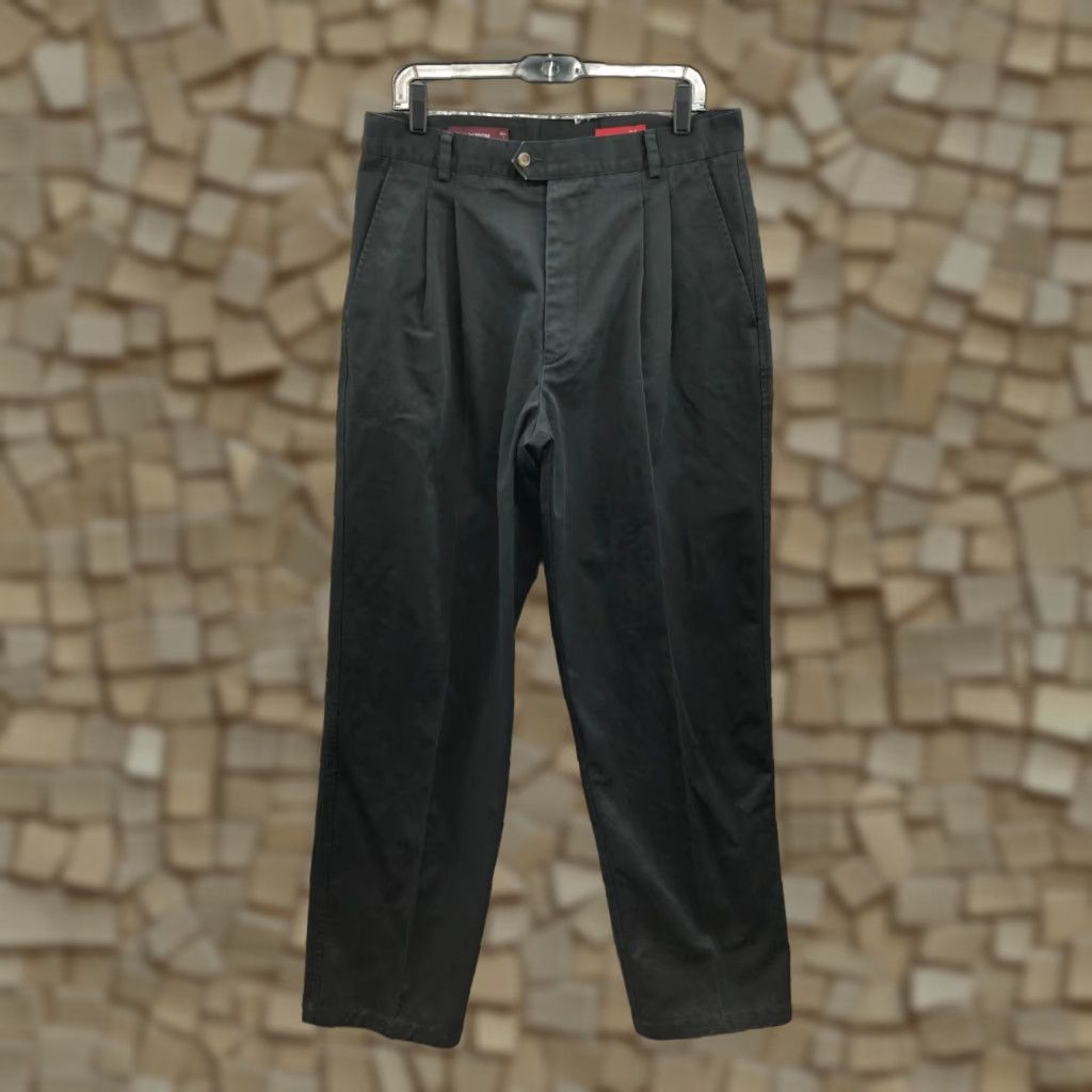 Dockers Nordstrom Chino Pants 35x33 Pleated Black Casual Mens Size US 35 - 1 Thumbnail