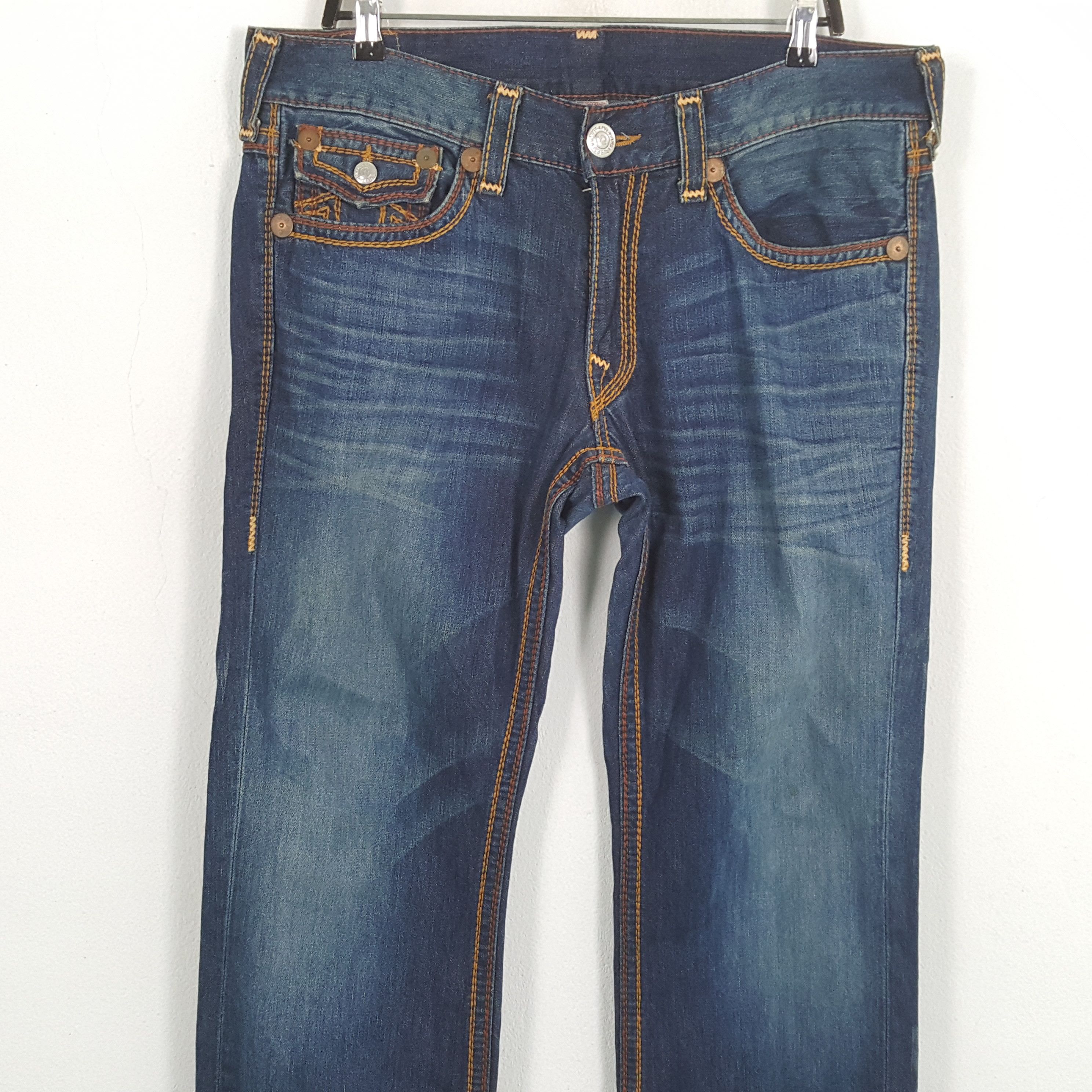 True Religion × Vintage TRUE RELIGION World Tour Streetwear Style Jeans Size US 37 - 5 Thumbnail