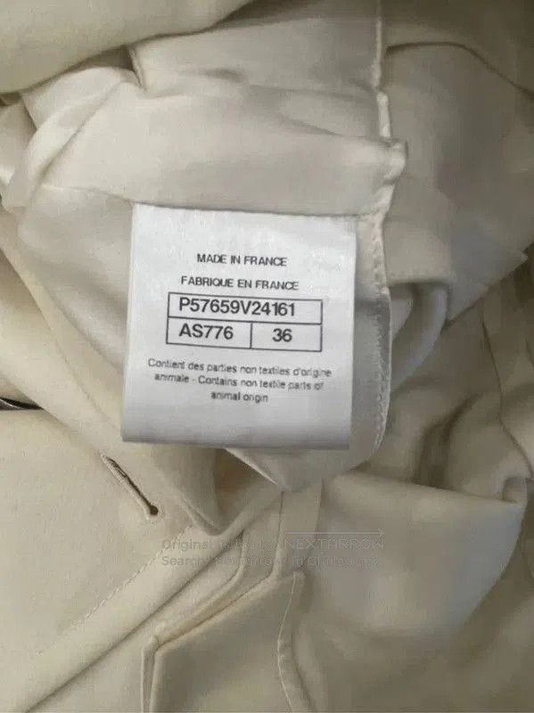 Chanel Chanel Women's Cream Long Coat . Size M / US 6-8 / IT 42-44 - 7 Thumbnail