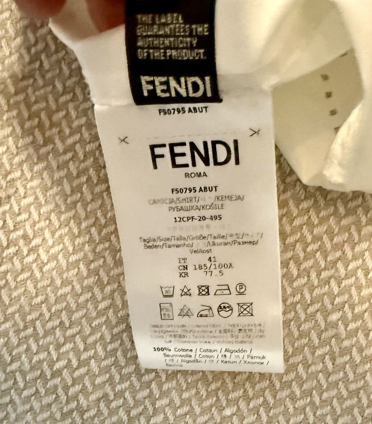 Fendi Fendi Short Sleeve Button Up Shirt Size US L / EU 52-54 / 3 - 6 Thumbnail