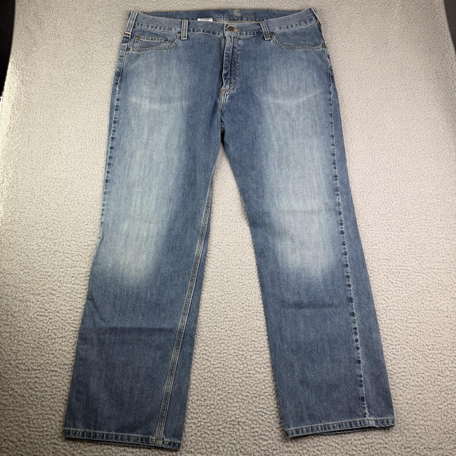Carhartt Carhartt Men's Blue Jeans Relaxed Fit 40 X 32 Medium Wash Size US 40 / EU 56 - 3 Thumbnail