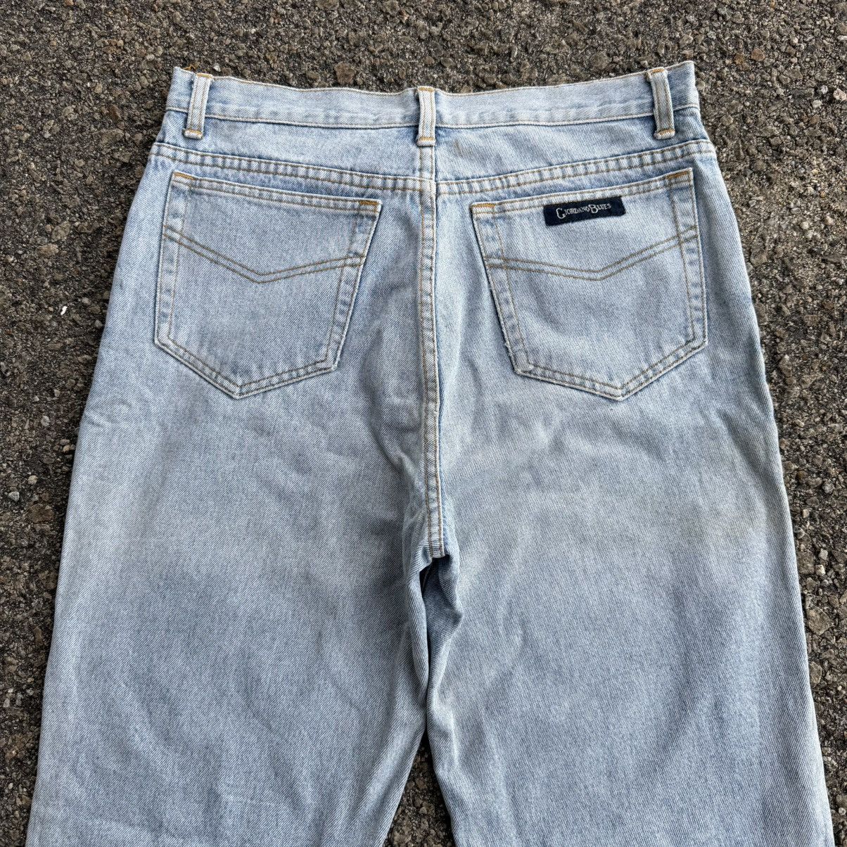 Giordano VINTAGE GIORDANO BLUE DENIM STRAIGHT FADED JEAN PANTS Size US 33 - 11 Thumbnail
