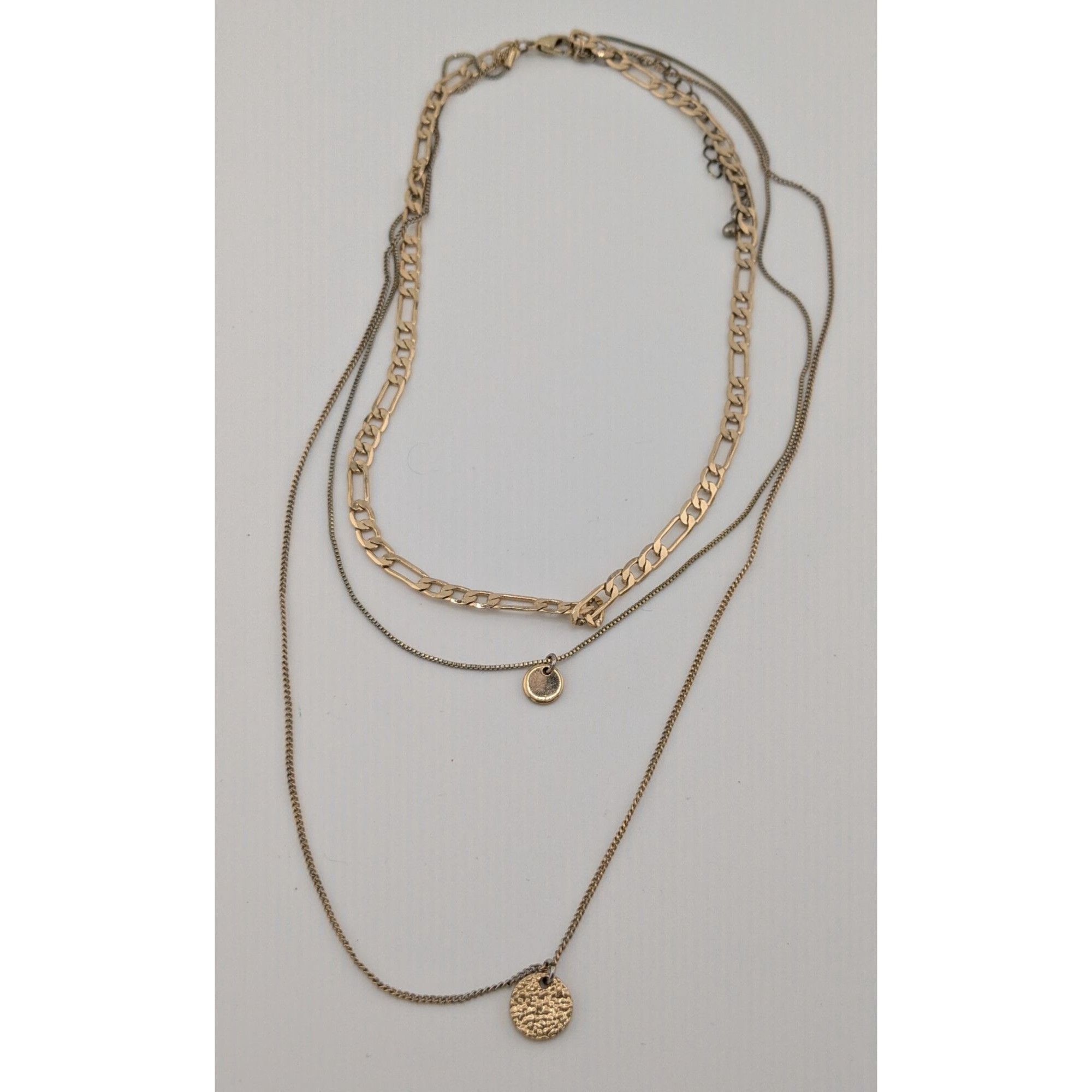 Other Elegant Metallic Layered Multi Chain Necklace With Minimalis Size ONE SIZE - 6 Thumbnail