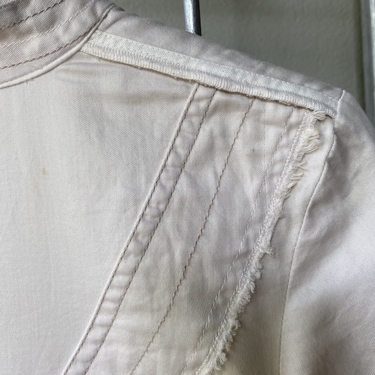 Marithe + Francois Girbaud MARITHE + FRANÇOIS GIRBAUE Grey V-Neck Button-Up Shirt Size S / US 4 / IT 40 - 22 Thumbnail