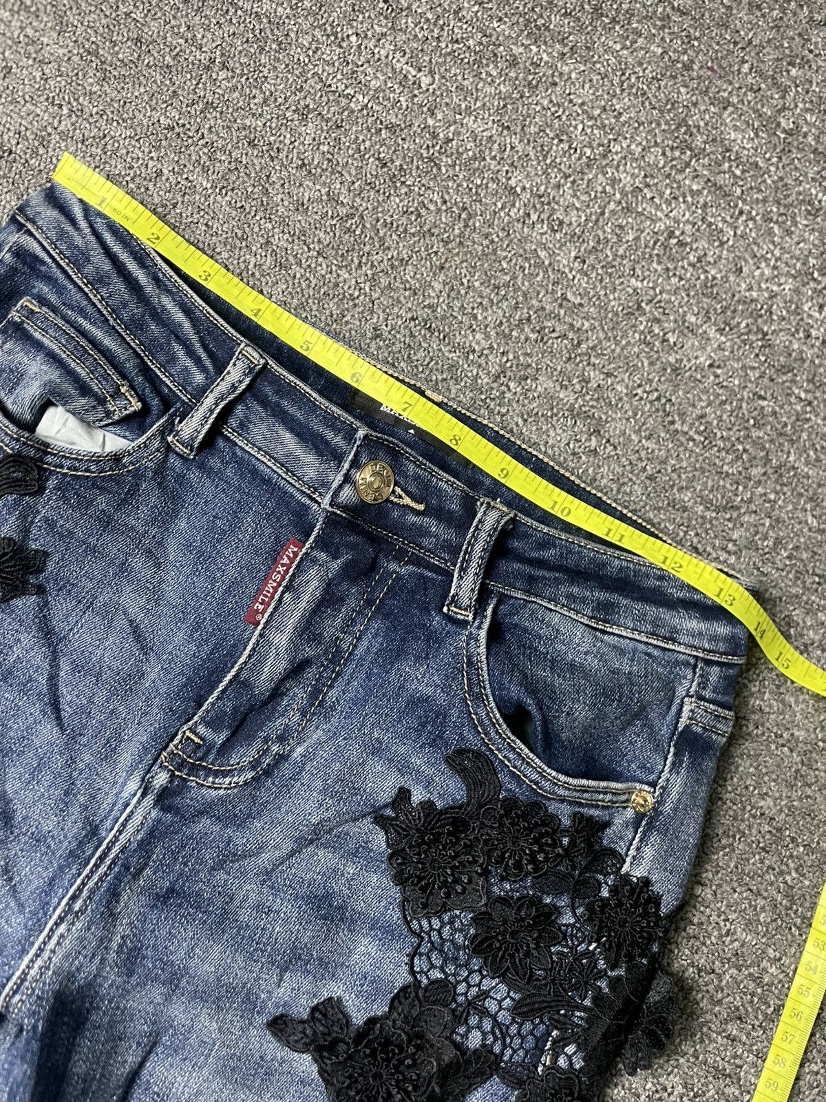 Japanese Brand × Vintage Hysteric Glamour x MaxSmile Jeans with Lace (90) Size 27" / US 4 / IT 40 - 11 Thumbnail