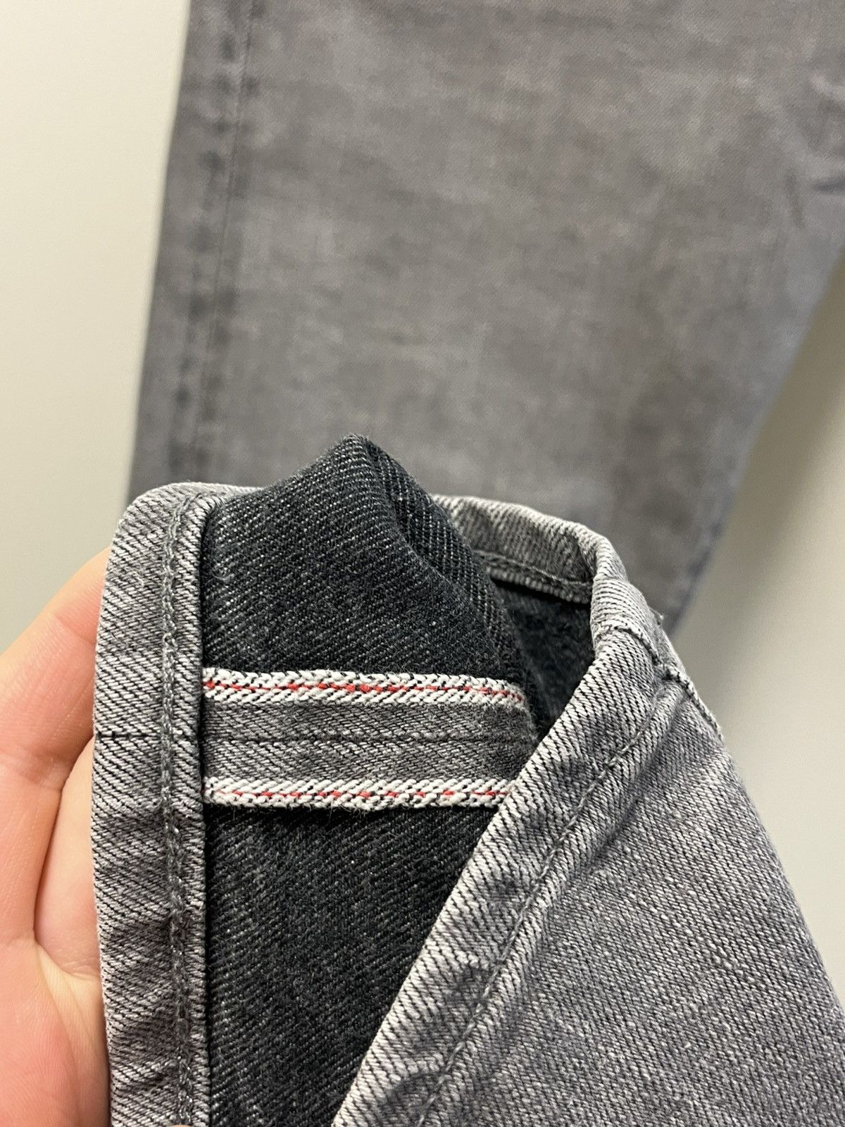 Tom Ford Grey wash selvedge denim slim fit Size US 31 - 9 Thumbnail