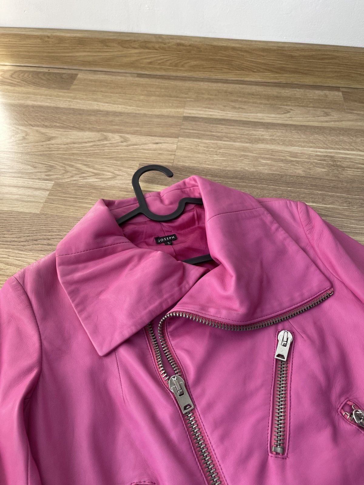 Joseph Joseph Pink Leather Biker Jacket - Genuine Leather S Italy Size S / US 4 / IT 40 - 2 Thumbnail