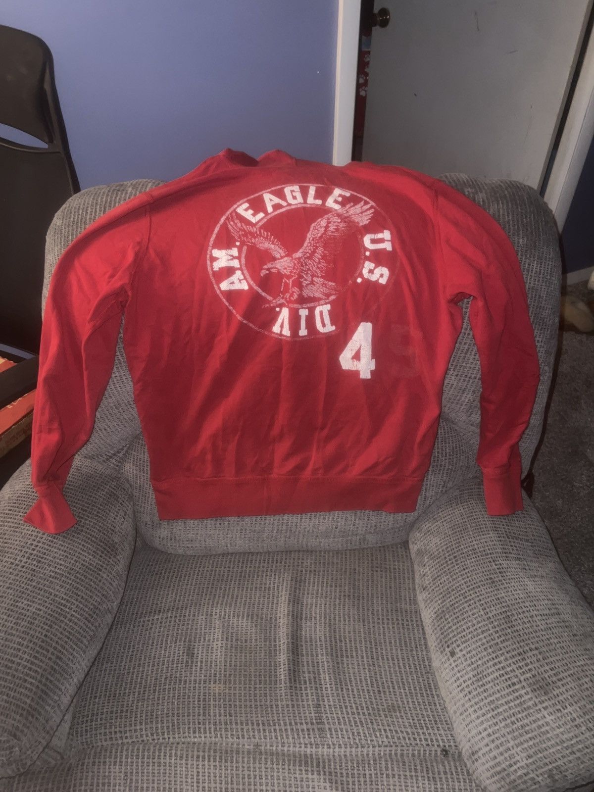 American Eagle Outfitters American Eagle Outfitters Am. Eagle U.S. Div. 45 Logo Hoodie Size US L / EU 52-54 / 3 - 5 Thumbnail