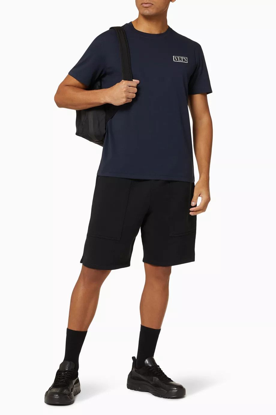 Valentino o1y0525 Logo T-Shirt in Midnight Blue Size US S / EU 44-46 / 1 - 4 Thumbnail