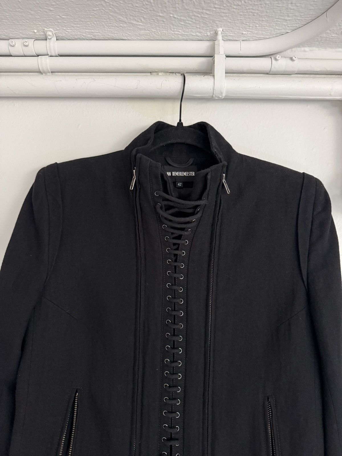 Ann Demeulemeester FW 2011 Ann Demeulemeester Lace Corset Double Zip Jacket Size M / US 6-8 / IT 42-44 - 2 Thumbnail