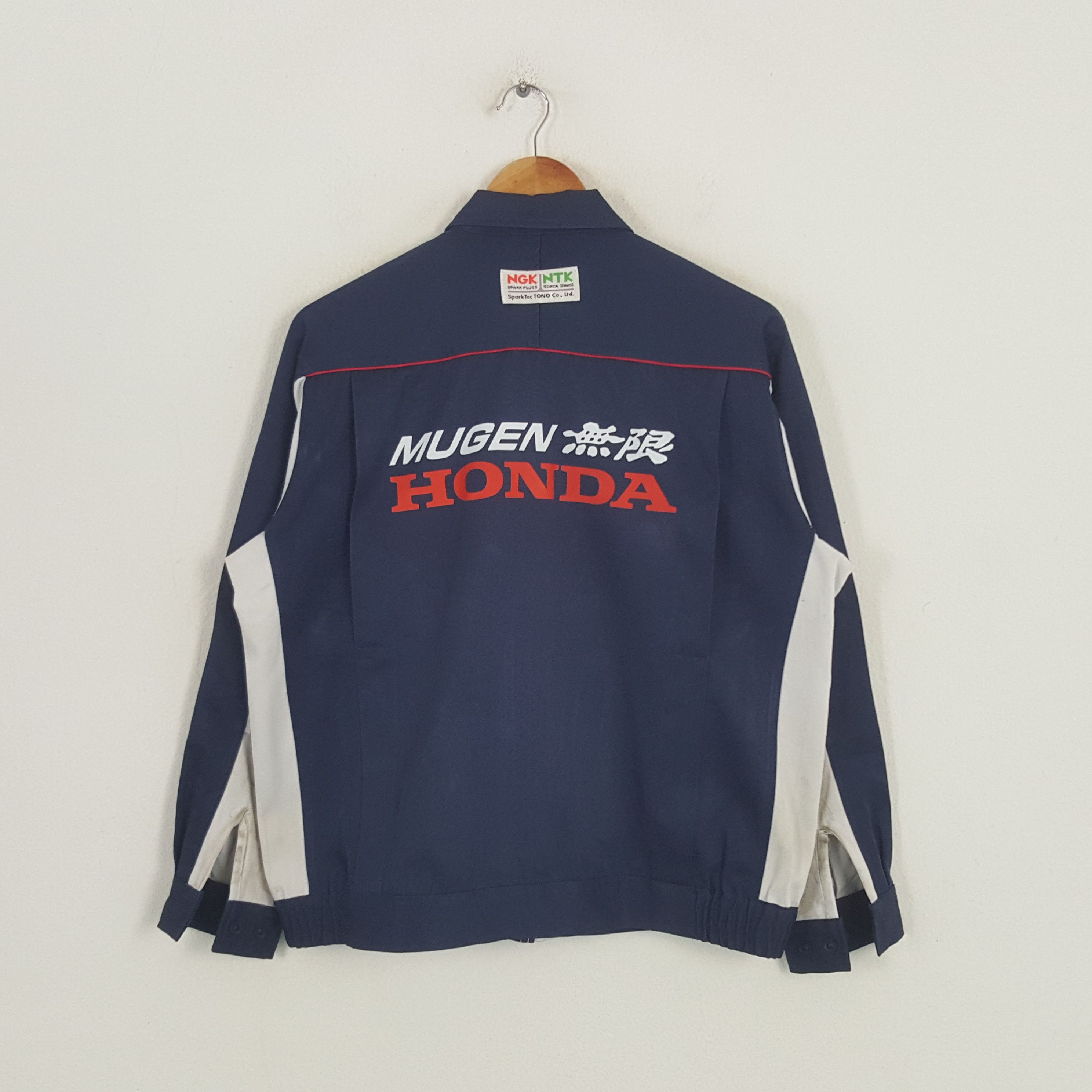 Honda × Vintage Vintage Mugen Honda X NGK Japanese Racing Custom Art Jacket Size US M / EU 48-50 / 2 - 1 Thumbnail