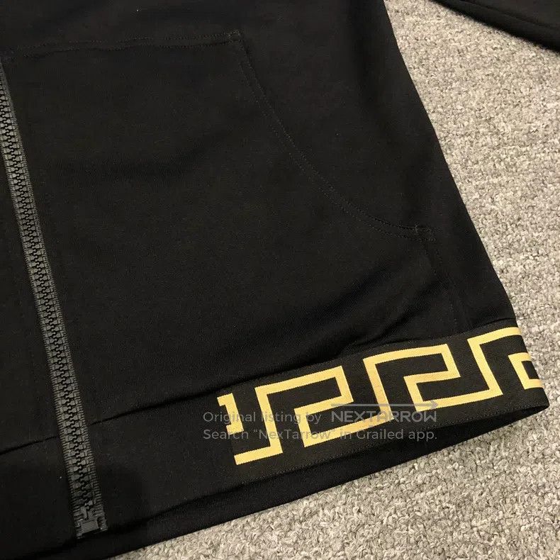 Versace Versace Dark drawstring hooded sweatshirt jacket Size US S / EU 44-46 / 1 - 4 Thumbnail