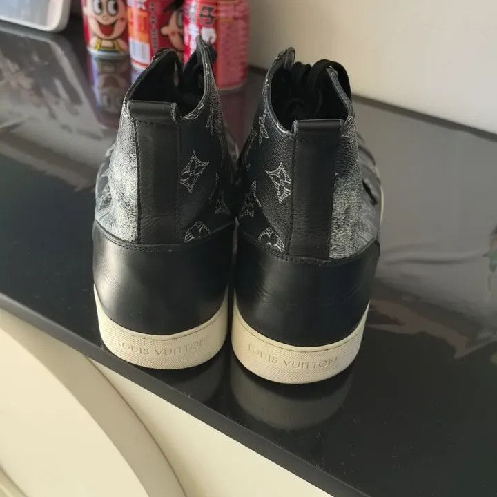 Louis Vuitton Louis Vuitton Blue High-Top Sneakers -2508 Size US 8 / EU 41 - 3 Thumbnail