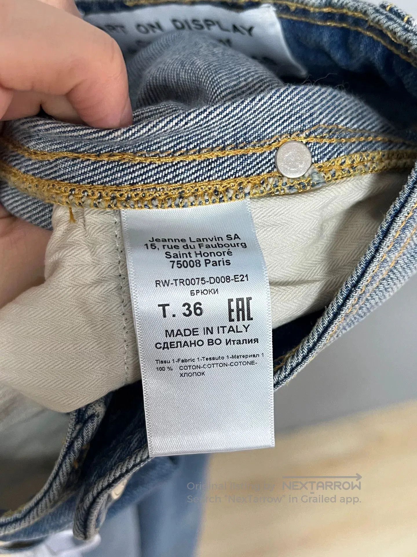 Lanvin lavin x gallery dept splatter denim pants. Size US 36 / EU 52 - 4 Thumbnail