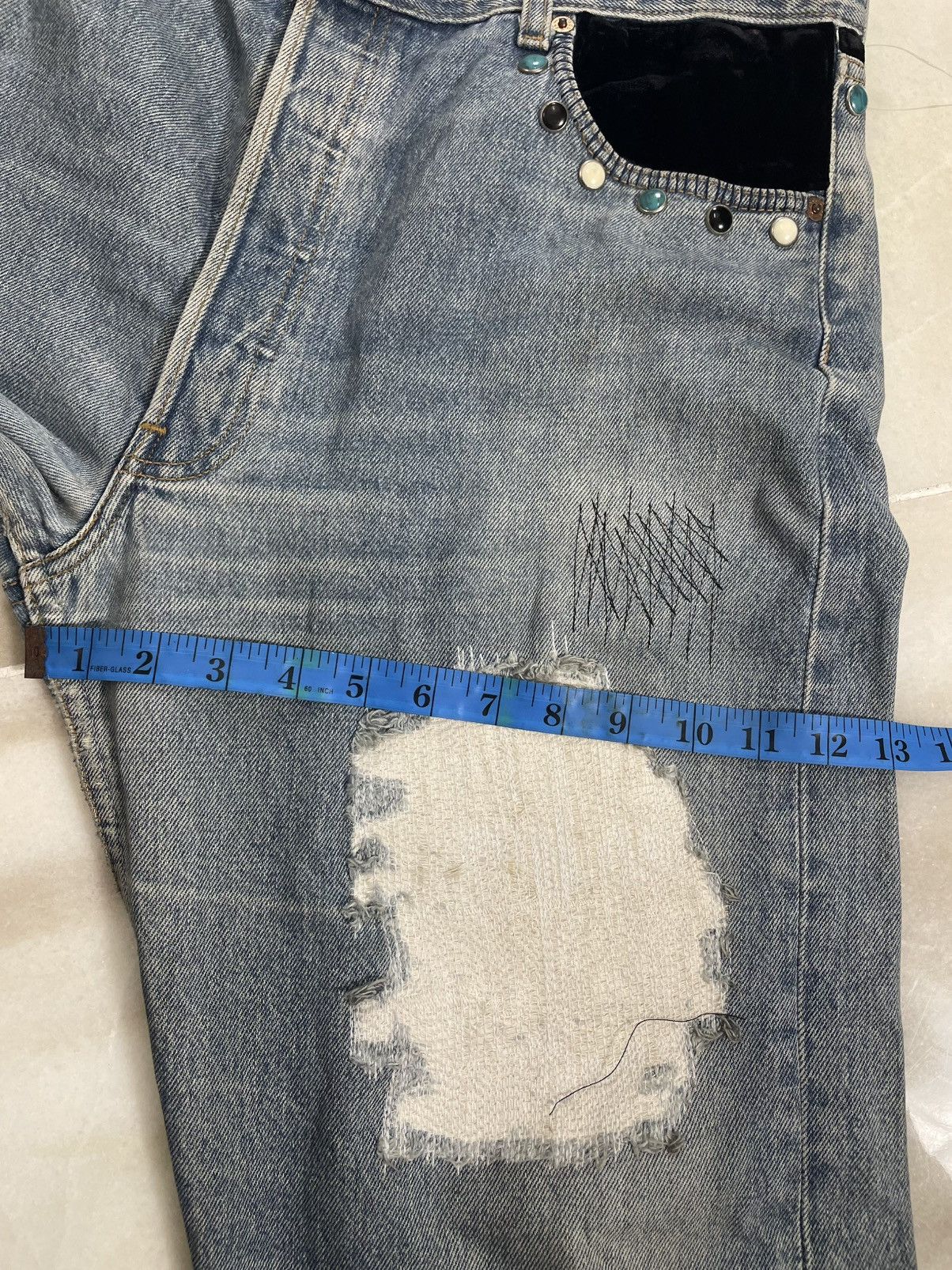 Levi's Levis Vintage 501 Reconstructed Distressed Design Size US 34 / EU 50 - 14 Thumbnail