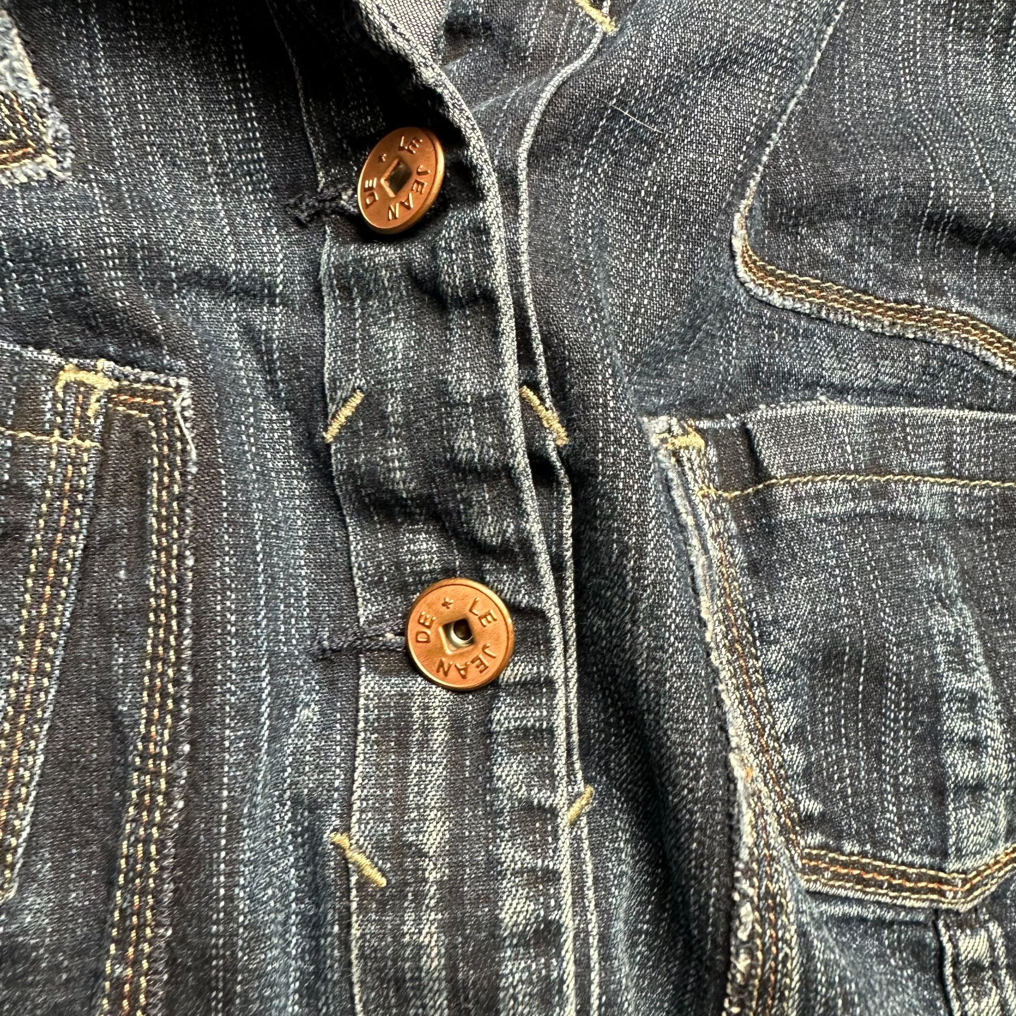 Marithe + Francois Girbaud Marithé François Girbaud Navy Denim Jacket Medium 90s Archiv Size M / US 6-8 / IT 42-44 - 4 Thumbnail