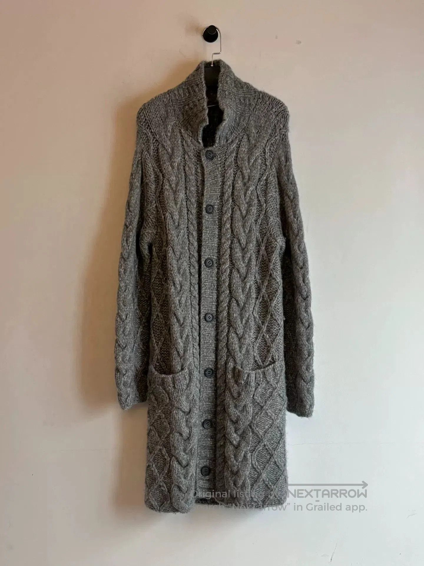Helmut Lang Helmut Lang Merino Wool Knit Coat. Size M / US 6-8 / IT 42-44 - 2 Thumbnail