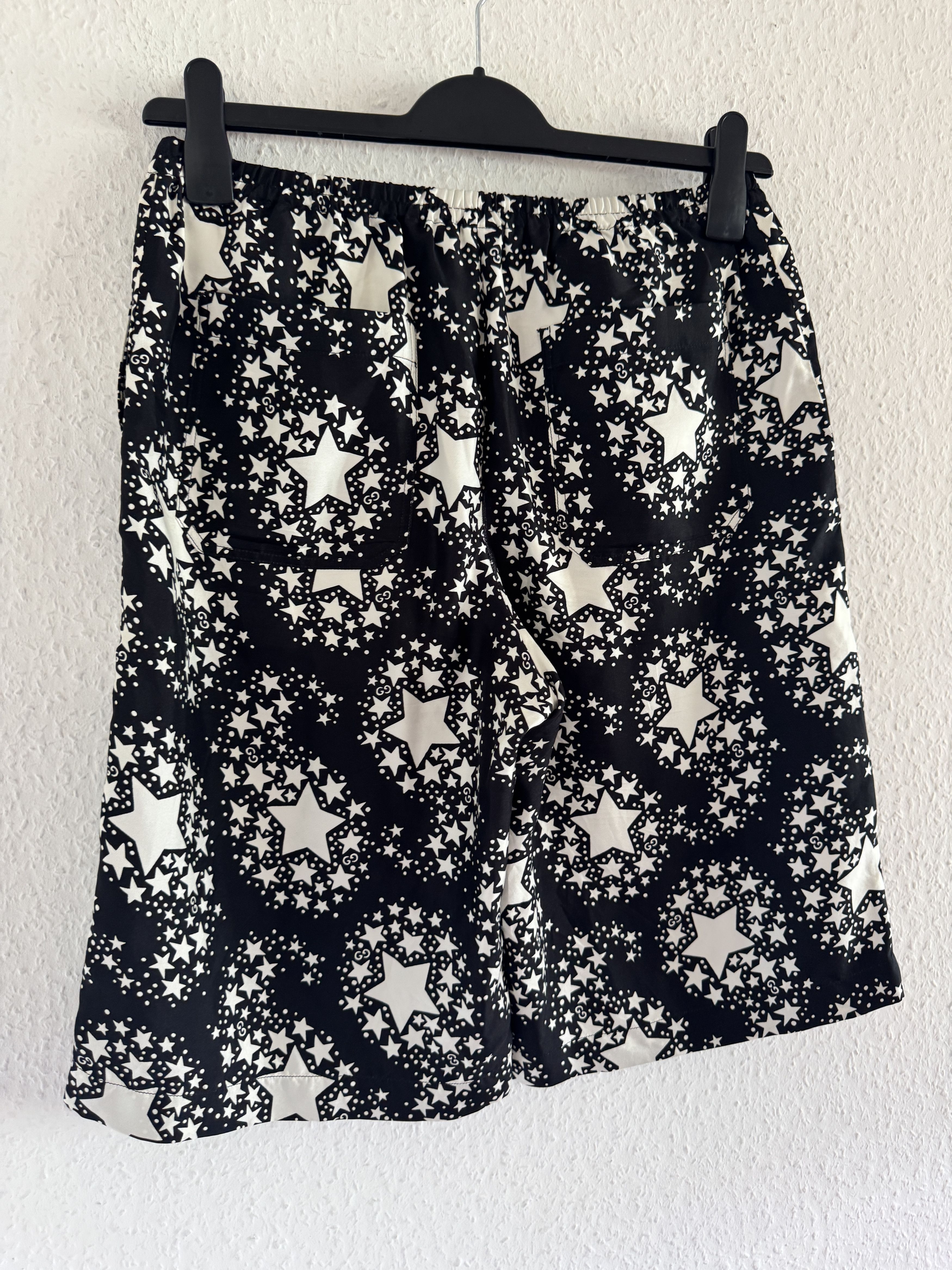 Gucci GG Star Monogram Silk Shorts Size US 28 / EU 44 - 18 Thumbnail