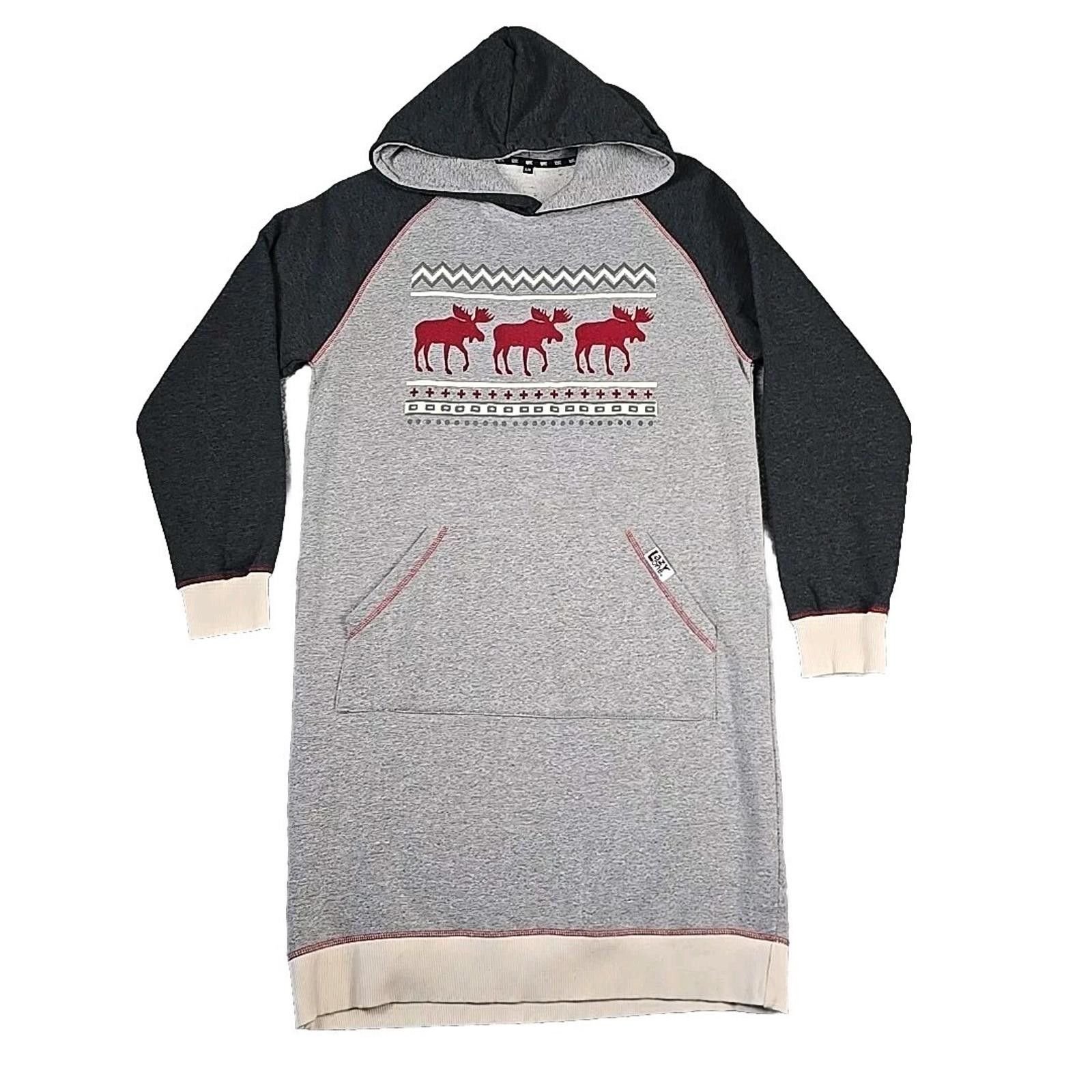 Other Lazy One Gray Sleep Fleece Hoodie Women’s Size S/M Size ONE SIZE - 1 Thumbnail