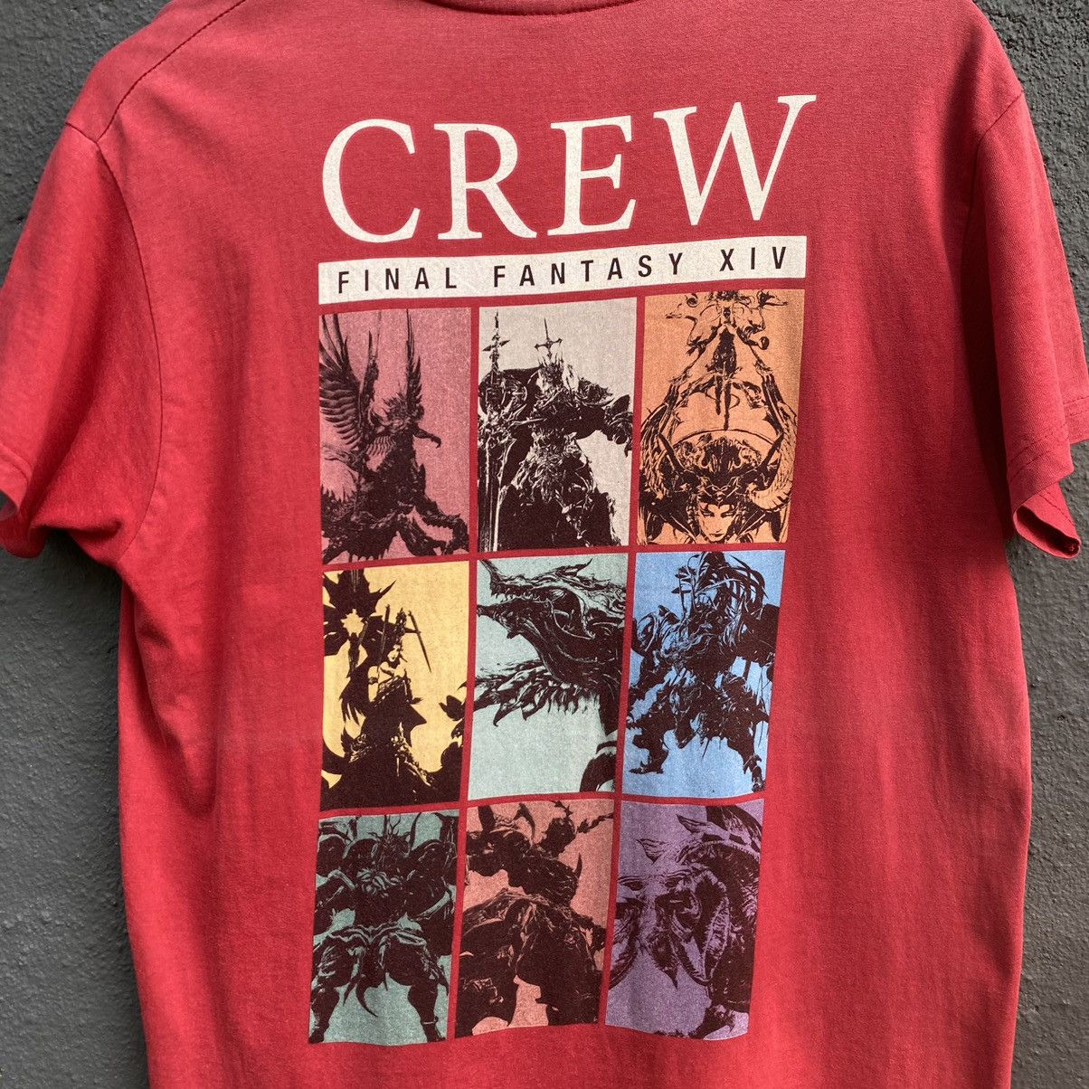 Vintage Thrashed Faded Final Fantasy XIV Online Crew ERD GRUNGE TEE Size US M / EU 48-50 / 2 - 2 Thumbnail
