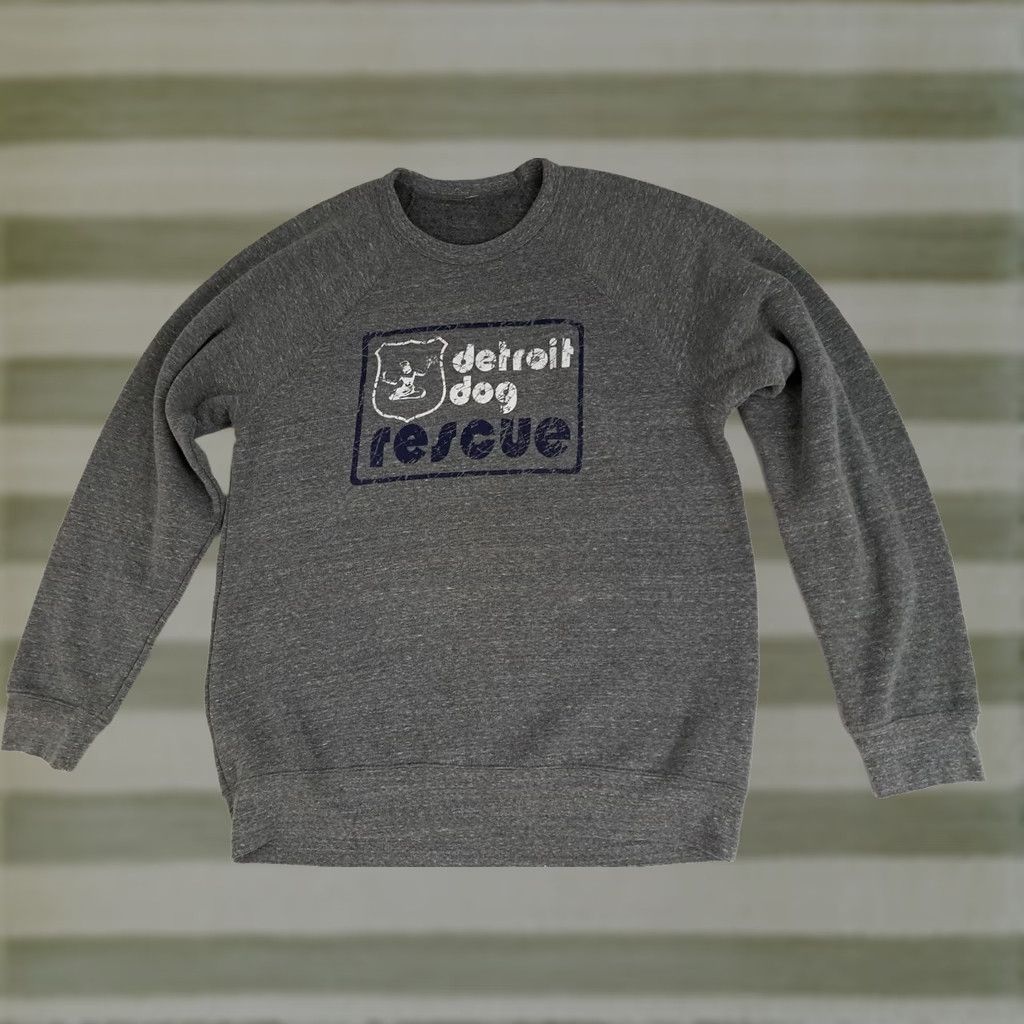 Vintage VINTAGE Detroit Dog Rescue DDR Large Grey Printed Sweatshirt Size US L / EU 52-54 / 3 - 1 Thumbnail