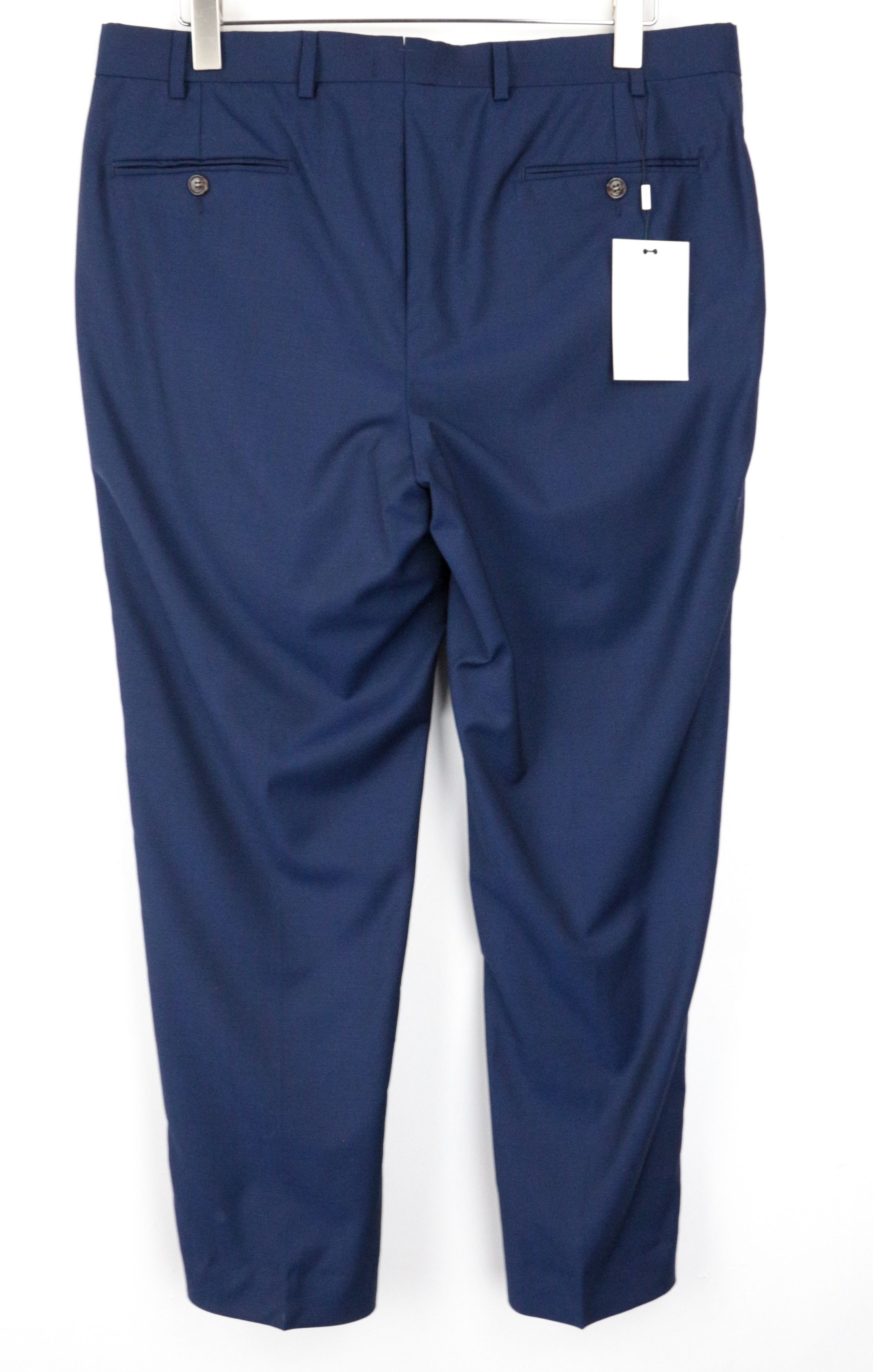 Suitsupply BRESCIA UK40R Blue Wool Trousers 66659 Size US 40 / EU 56 - 2 Thumbnail