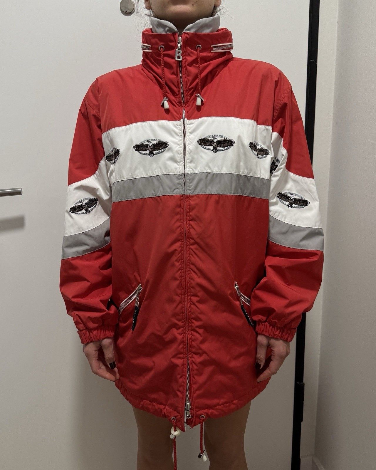 Bogner Vintage Womens Bogner Goan Thylmann Winter Ski Jacket Eagle Size XS / US 0-2 / IT 36-38 - 4 Thumbnail