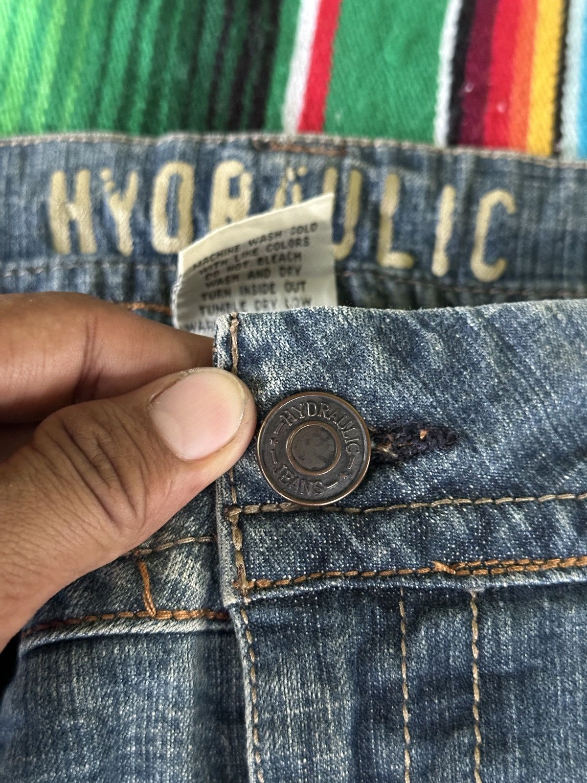 Kapital Flare 90s Style Hydraulic Denim 34x43 Size US 34 / EU 50 - 6 Thumbnail
