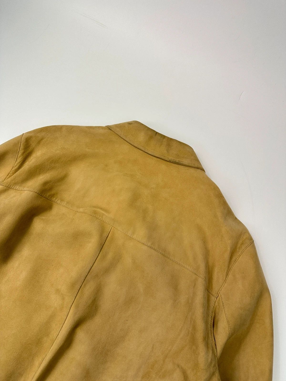 Lanvin Lanvin Paris 90s Beige Suède Leather Bomber Button Up Jacket Size US M / EU 48-50 / 2 - 6 Thumbnail