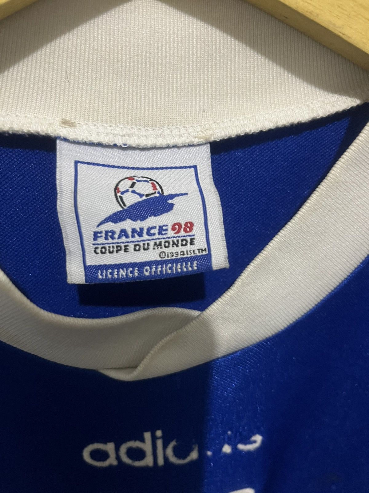 Vintage Vintage Adidas France FujiFilm 98 World Cup Jersey Size US L / EU 52-54 / 3 - 6 Thumbnail