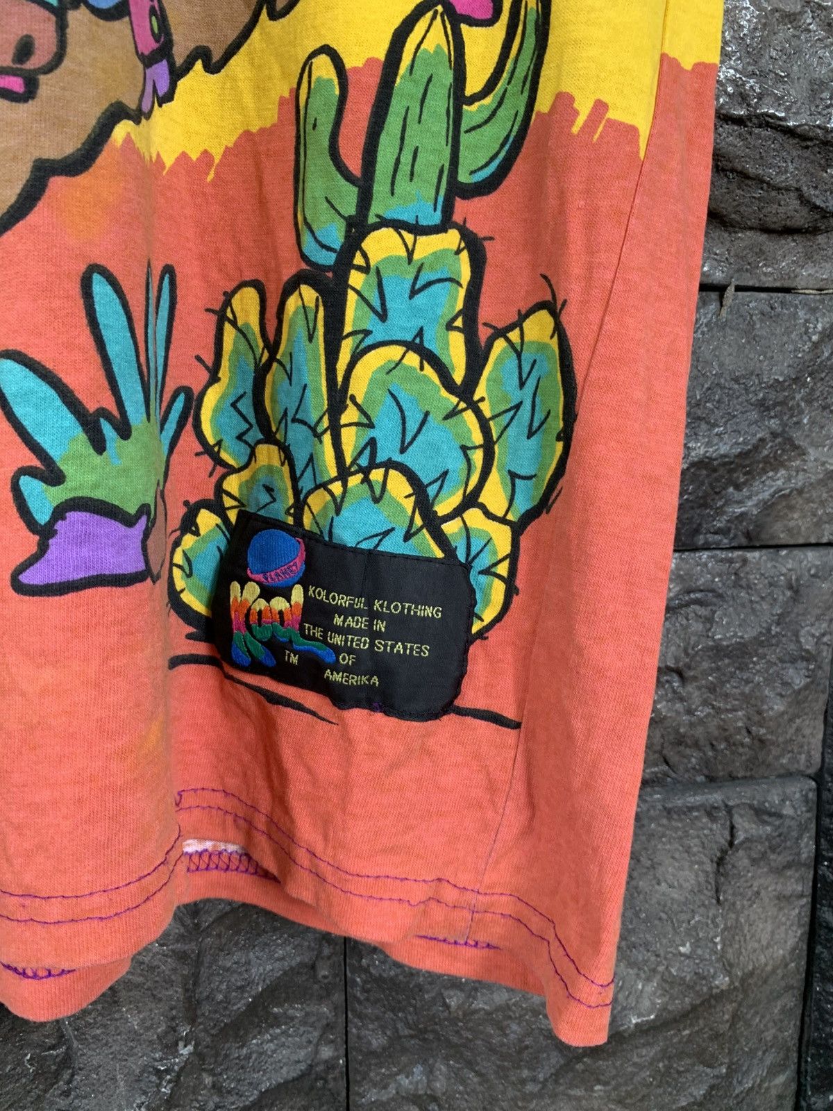 Vintage Vintage 90s Kool Planet / Kozmik All Over Print T shirt Size US M / EU 48-50 / 2 - 3 Thumbnail