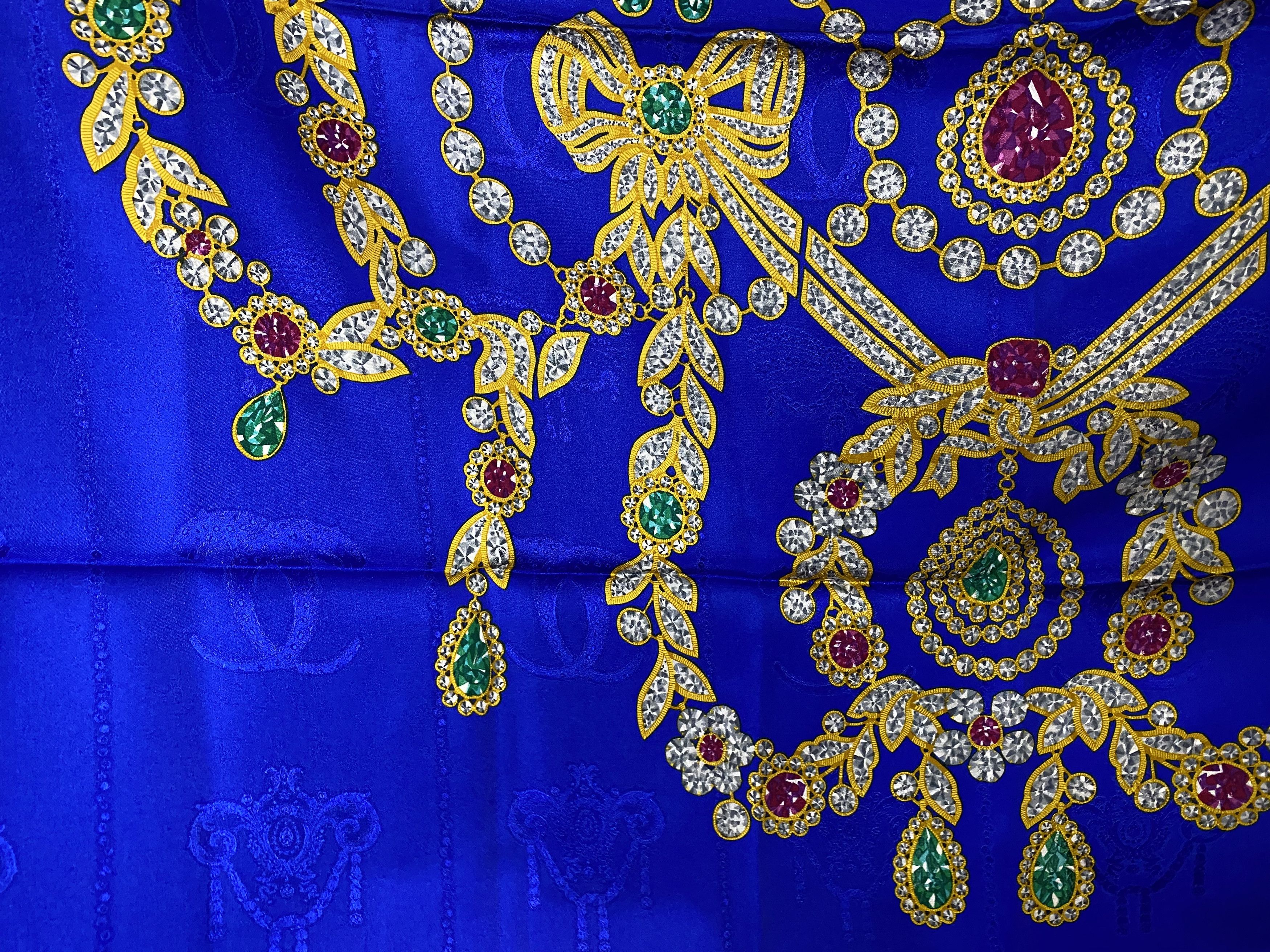 Cartier CARTIER PARIS JEWELRY LARGE HAND ROLLED SILK SCARF Size ONE SIZE - 4 Thumbnail