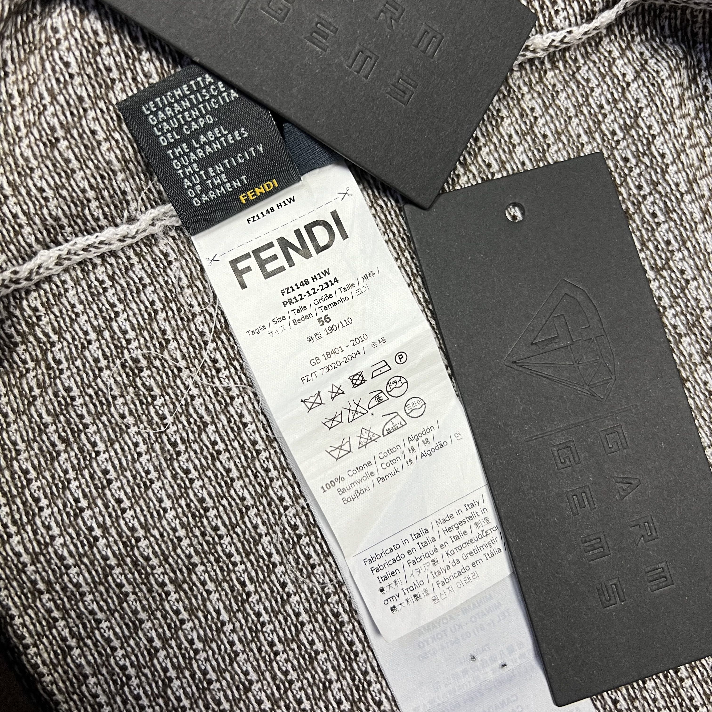 Fendi Fendi Miniature FF Sweatshirt Size US XL / EU 56 / 4 - 6 Thumbnail