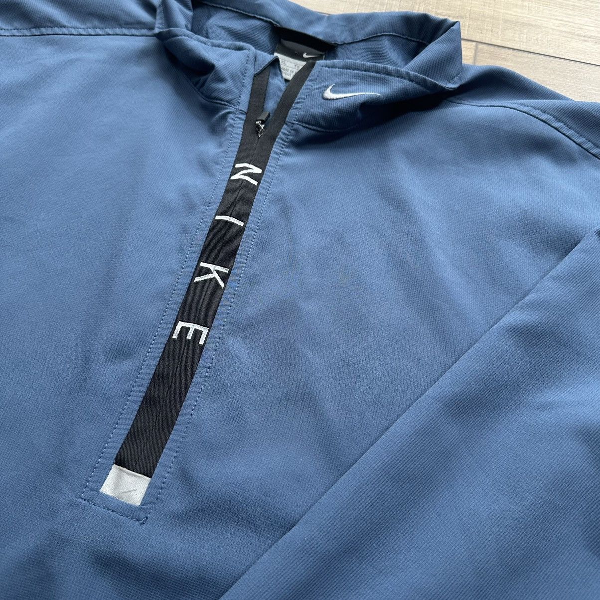 Nike Vintage 2000s Nike Blue Quarter Zip Pullover Size US XL / EU 56 / 4 - 4 Thumbnail