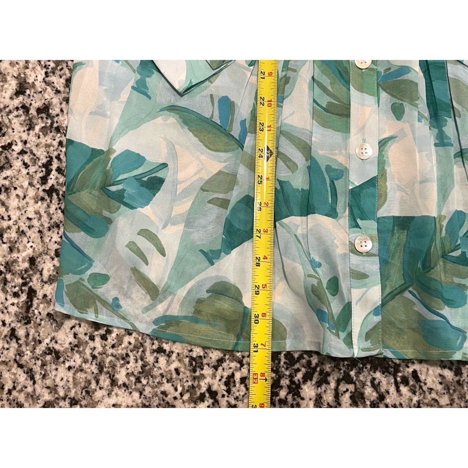 Soft Surroundings Soft Surroundings Tunic Women XL Green Floral Tropical Baroque Top Cami Size XL Tropical Palm Pattern Size XL / US 12-14 / IT 48-50 - 6 Thumbnail