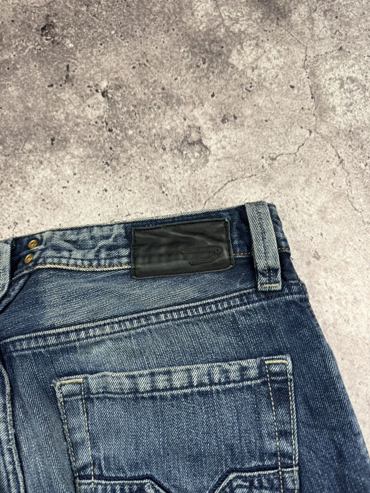 Diesel Vintage Diesel Jeans Baggy Distressed Flared Wide Japanese Size US 29 - 11 Thumbnail