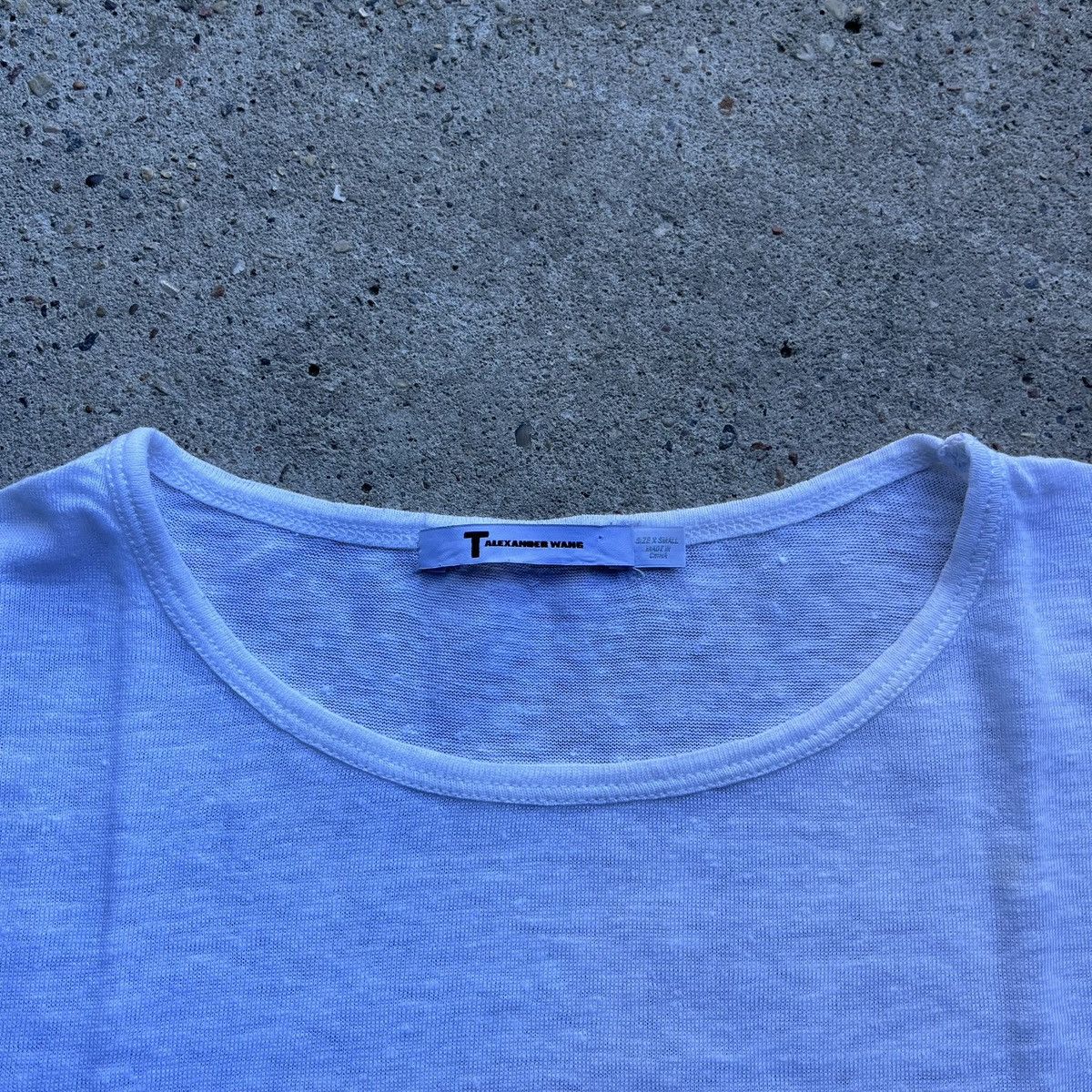 T by Alexander Wang T by Alexander Wang white Linen & silk Top T-Shirt Size XS / US 0-2 / IT 36-38 - 2 Thumbnail