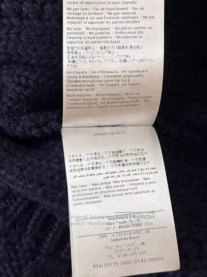 Valentino Valentino Blue knitted cardigan Size S / US 4 / IT 40 - 8 Thumbnail