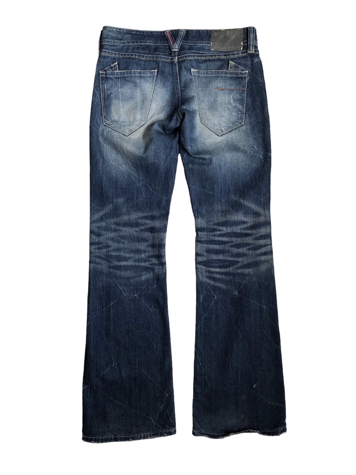 If Six Was Nine Vanquish studded distressed flared jeans Size US 31 - 2 Thumbnail