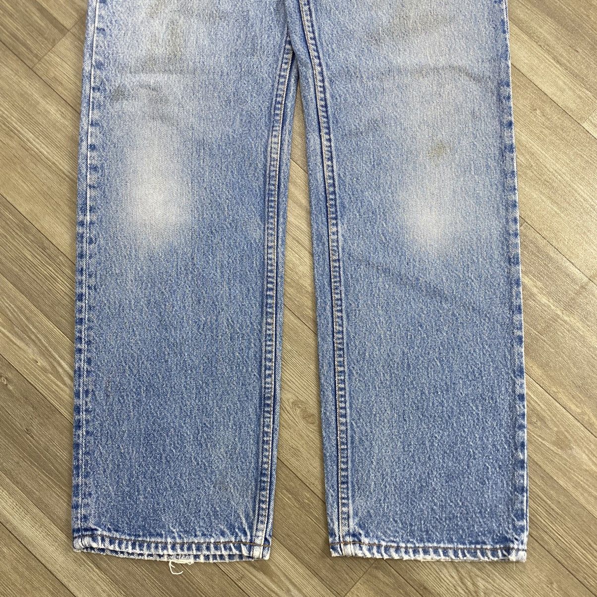 Levi's Vintage Clothing 🇺🇸1990s Vintage Levis 501 USA 30x33 #501 Blue Jeans Size US 29 - 6 Thumbnail
