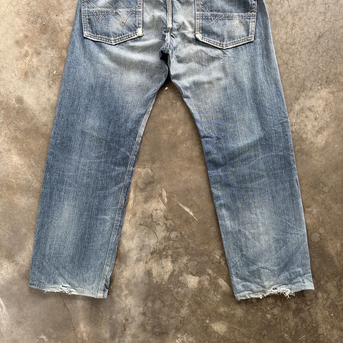 Japanese Brand Vintage Edwin Faded Distressed Denim Jean Pant W34 Size US 34 / EU 50 - 11 Thumbnail