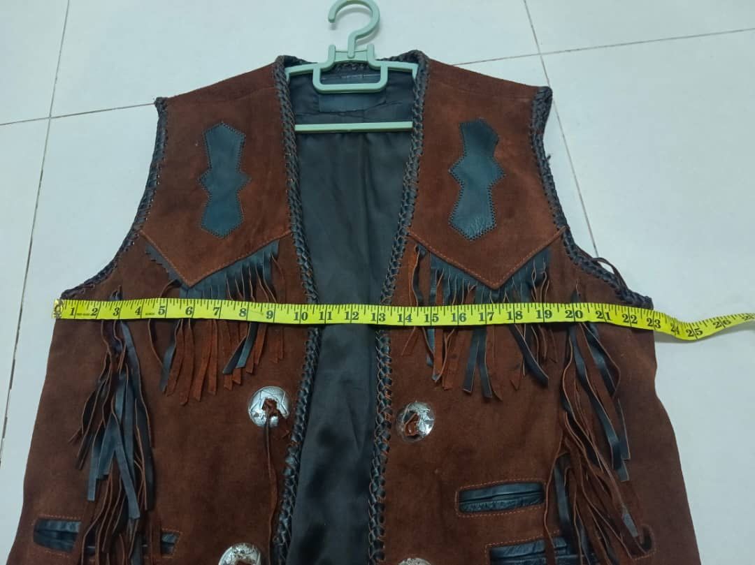 Harley Davidson × Vintage Vintage Leather apache American motorcycle vest Size US XL / EU 56 / 4 - 10 Thumbnail