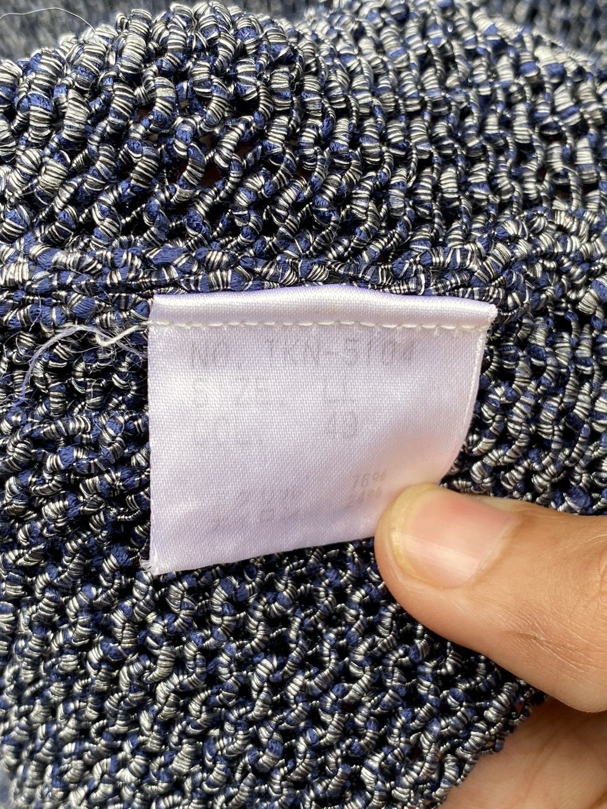Tornado Mart Tornado Mart Cable Stitch/Fish Net Metal Blue Hooded Size US L / EU 52-54 / 3 - 11 Thumbnail
