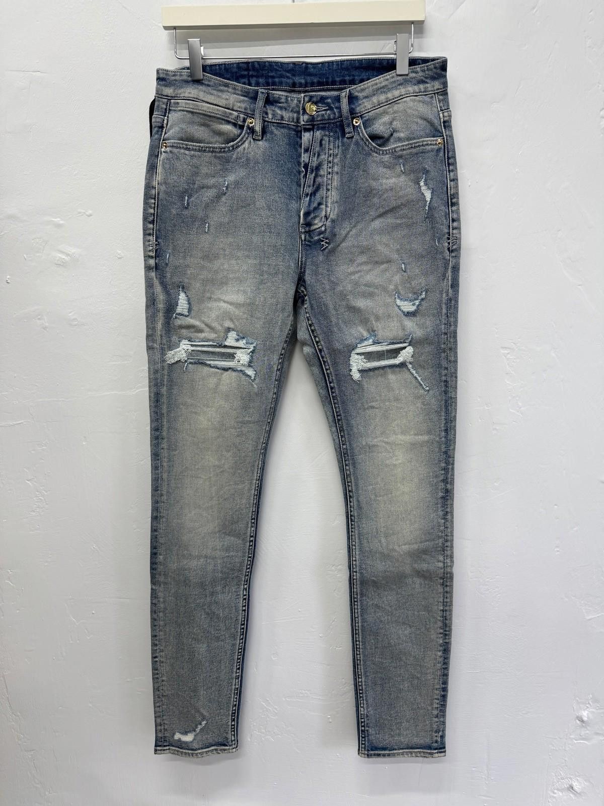 new Ksubi mens denim jeans van winkle punk gold blue 32