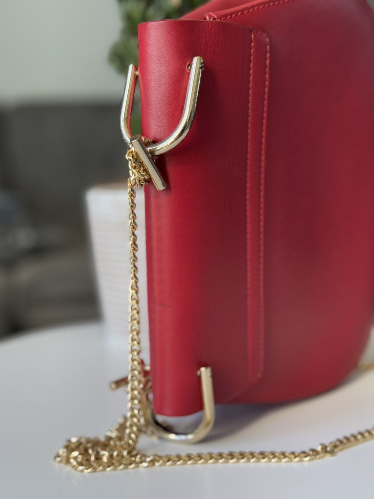 Chloe Chloe Leather Drew Bag Red Size ONE SIZE - 10 Thumbnail