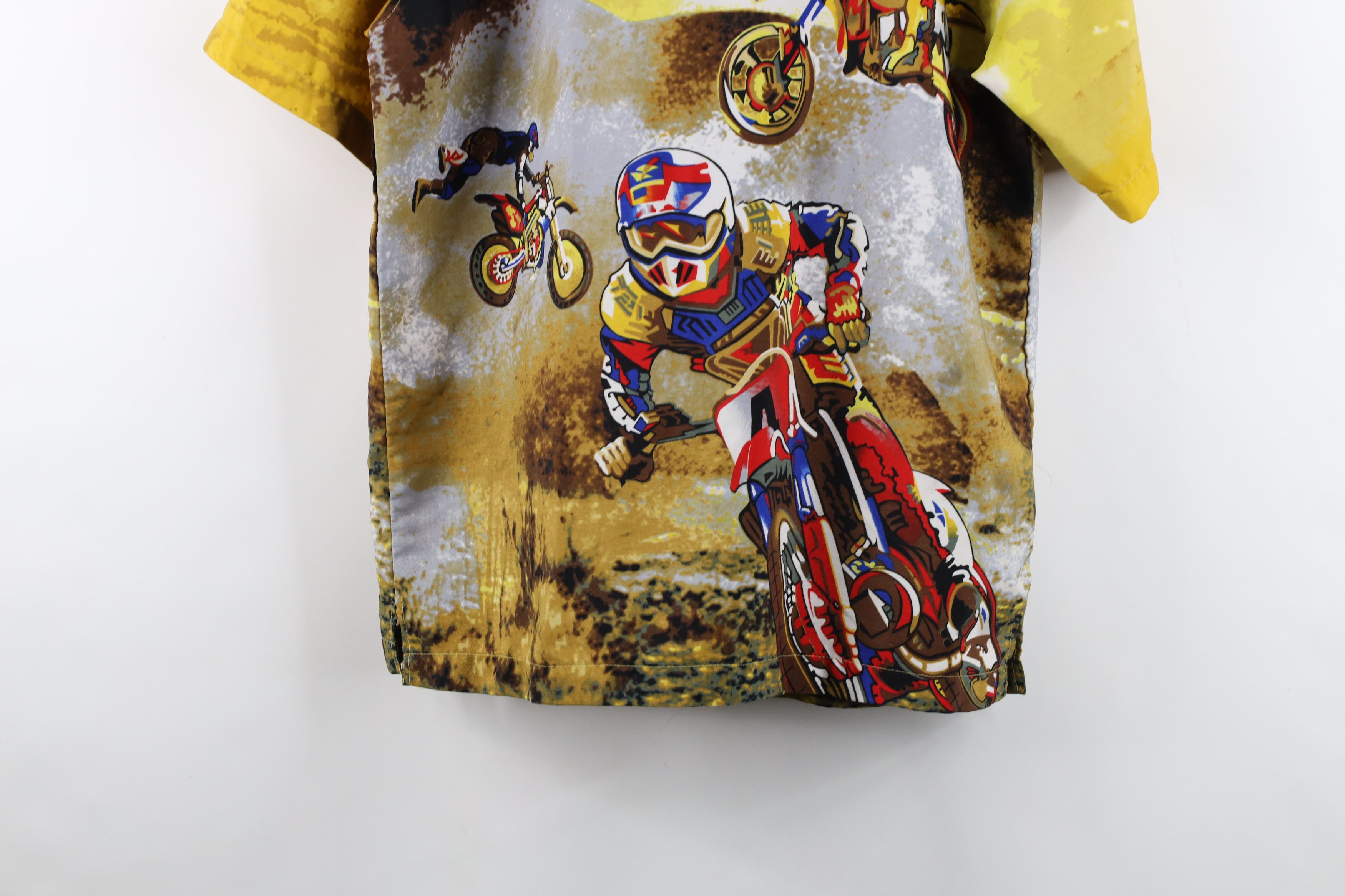 Vintage Vintage 90s Y2K Streetwear All Over Print Button Shirt AS IS Size US S / EU 44-46 / 1 - 16 Thumbnail
